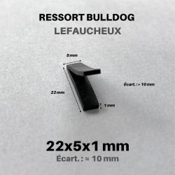 Ressort Bulldog [22x5x1] Écart 10 mm