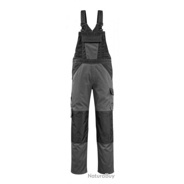 Salopette de travail avec poches pour genouillres MASCOT LEETON Anthracite fonc/Noir 90 cm (Rallon