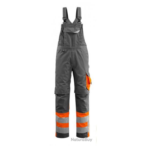 Salopette  poches genouillres MASCOT SUNDERLAND 15669-860 Anthracite fonc/Hi-vis orange 76 cm (Ra