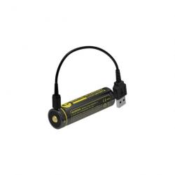 Batterie Nitecore Li-ion 18650 - 2600mAh + Port USB Default Title