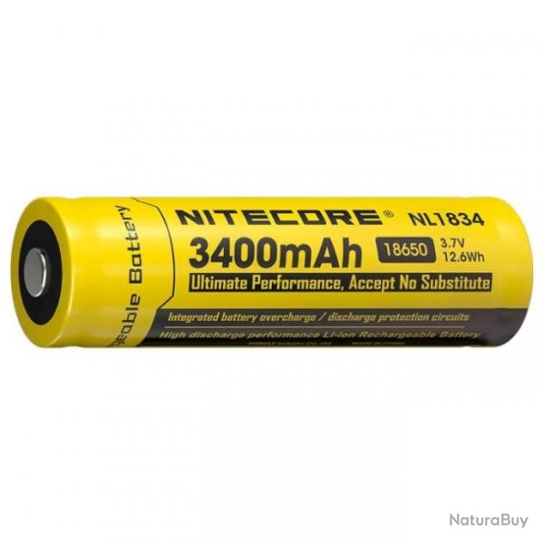 Batterie Nitecore Li-ion 18650 - 3400mAh