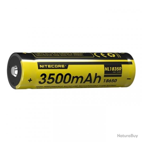Batterie Nitecore Li-ion 18650 - 3500mAh + Port USB