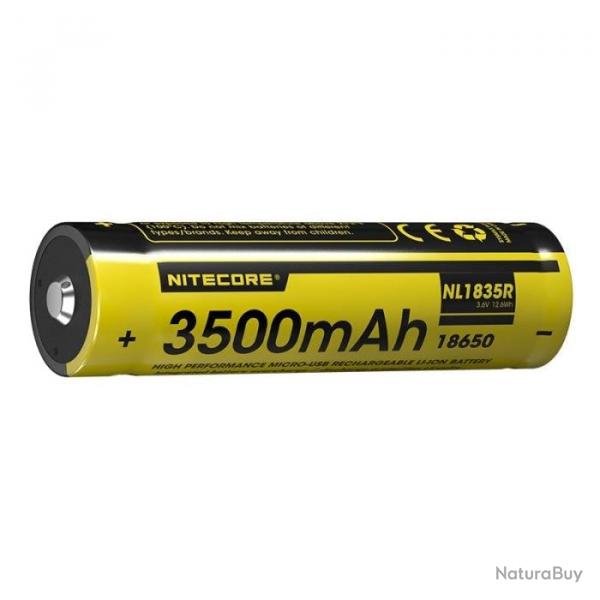 Batterie Nitecore Li-ion 18650 - 3500mAh + Port USB Default Title