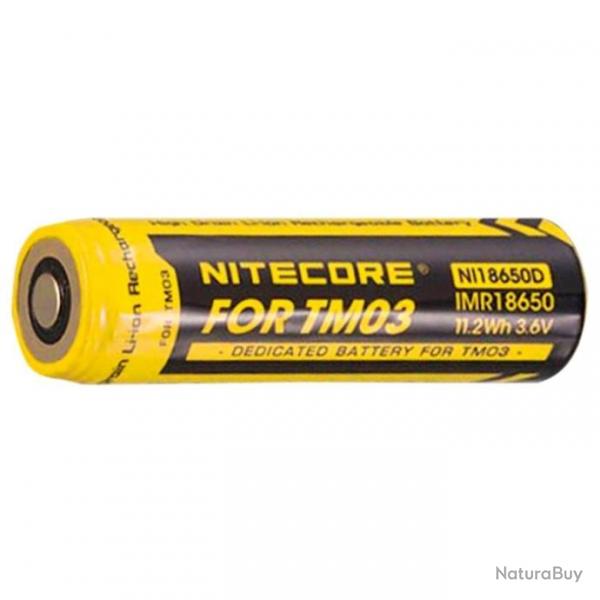 Batterie Nitecore Li-ion 18650 pour TM03