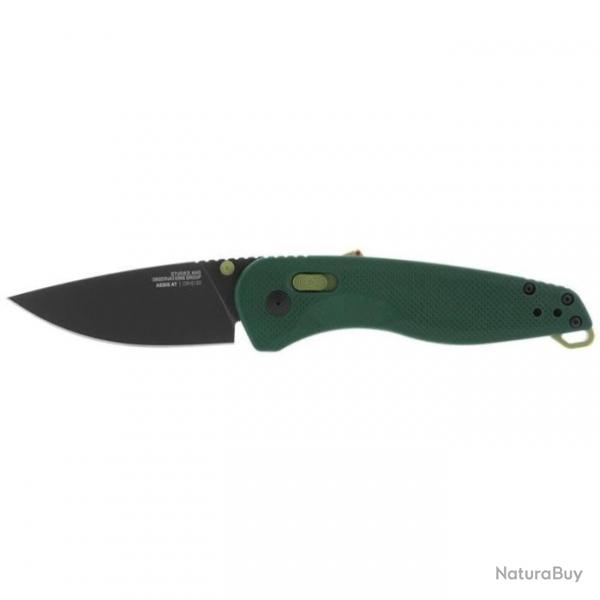 Couteau Sog Aegis AT - Lame 79mm - Vert / Drop Point