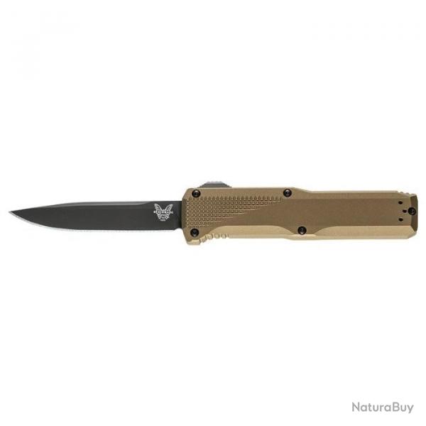 Couteau Benchmade Auto Phaeton - Lame 88mm Noir - Tan