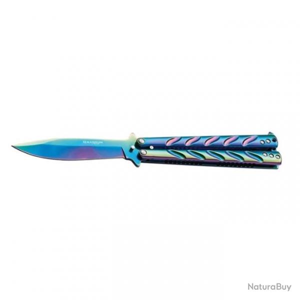 Couteau Boker Magnum Balisong Rainbow - Lame 102mm
