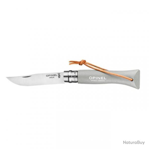 Couteau Opinel Baroudeur N06 Inox - Lame 70mm Framboise - Nuage