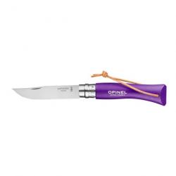 Couteau Opinel Baroudeur N°07 Inox - Lame 80mm Anis - Violet
