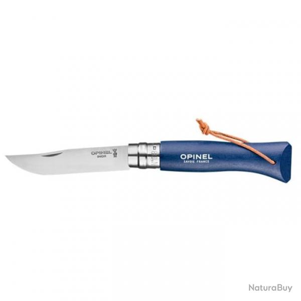 Couteau Opinel Baroudeur N08 Inox - Lame 85mm Bleu Fonc - Bleu Fonc