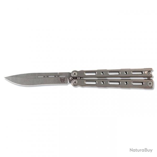 Couteau Benchmade Billet Ti Balisong - Lame 112mm