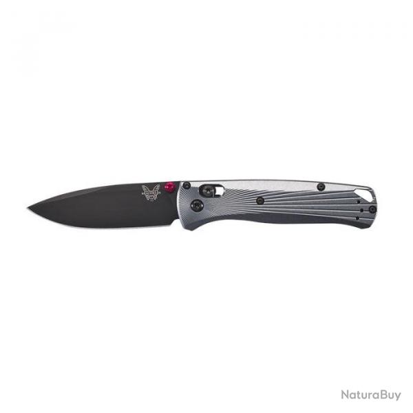Couteau Benchmade Bugout - Lame 82mm Bleu Fonc / Grivory / Blanc - Gris / Aluminium / Noir