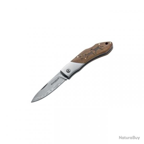 Couteau Boker Magnum Caveman - Lame 82mm Damas - Damas