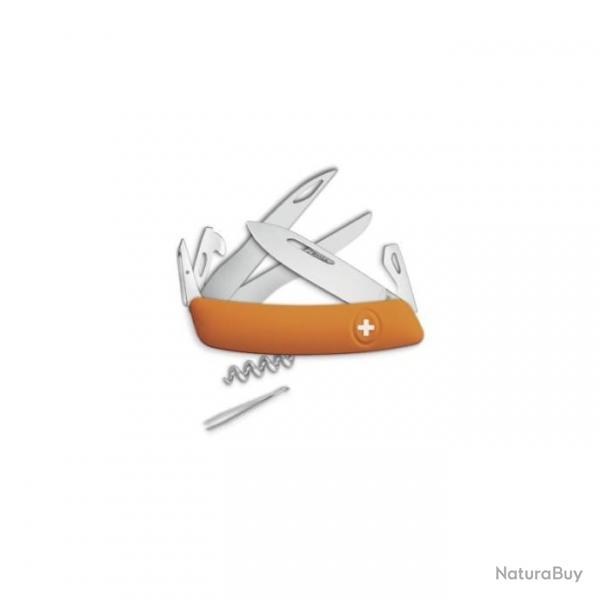 Couteau Suisse Swiza D07 Scissors - 12 Fonctions - Orange