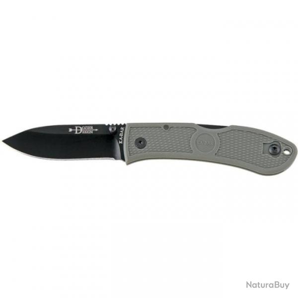 Couteau Kabar Dozier Folding Hunter - Lame 76mm Noir - Vert