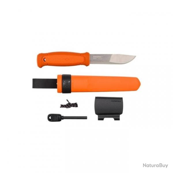 Couteau Morakniv Kansbol avec Kit de Survie - Lame 109mm Orange - Orange