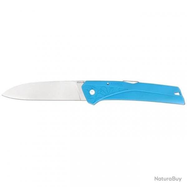 Couteau Florinox Kiana Lame Lisse - Lame 87mm Blanc - Bleu
