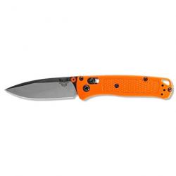 Couteau Benchmade Mini Bugout Grivory - Lame 71mm - Orange / Blanc