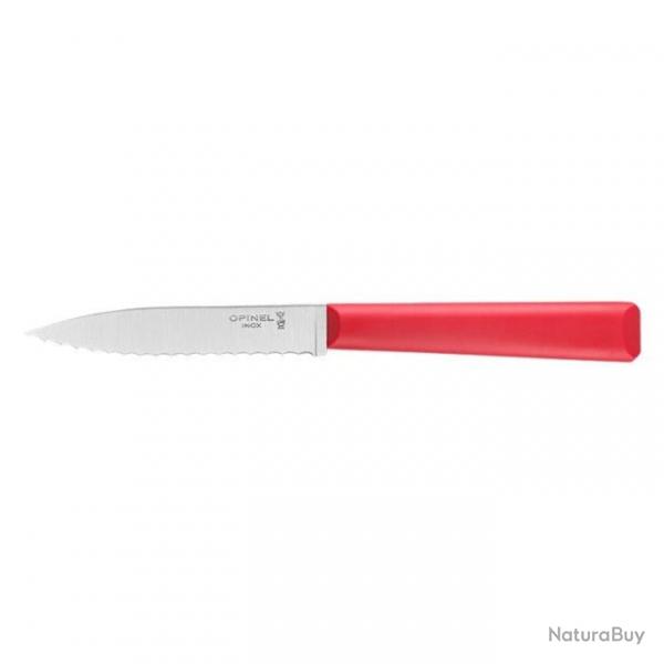 Couteau Office Opinel Crant n313 - Lame 100mm Bleu - Rouge