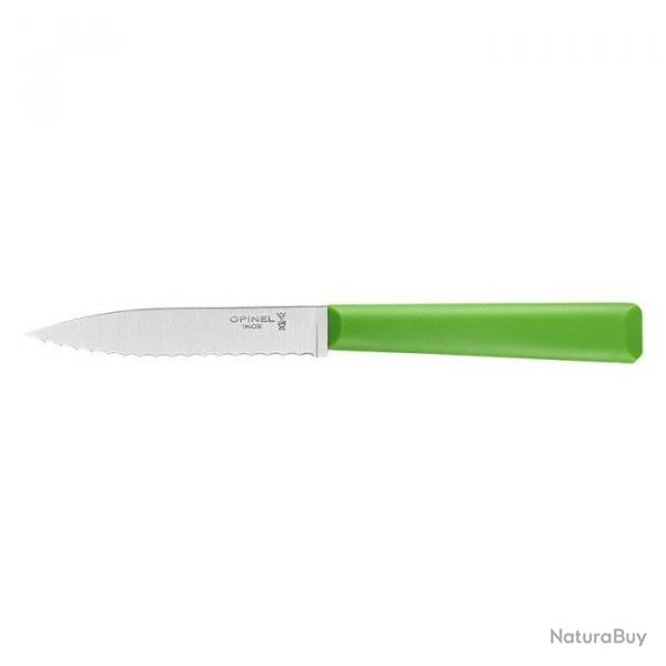 Couteau Office Opinel Crant n313 - Lame 100mm Bleu - Vert
