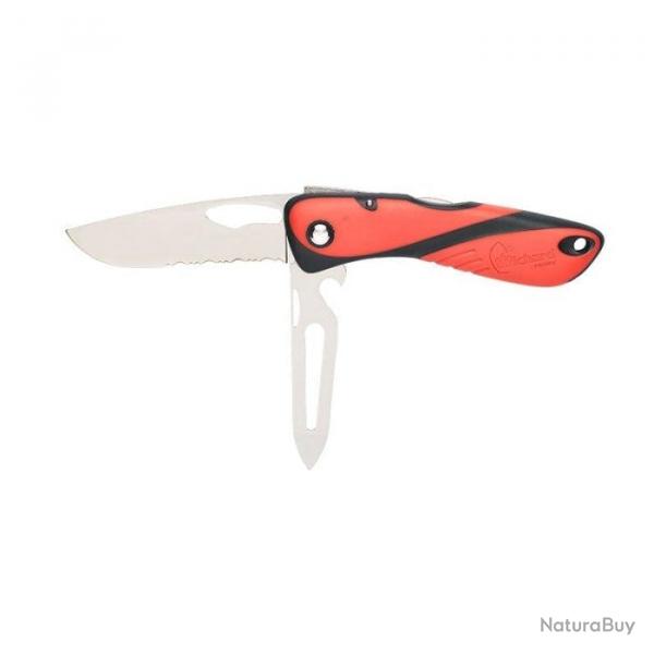 Couteau Wichard Offshore Lame Mixte et Epissoir - Lame 80mm Bleu - Rouge