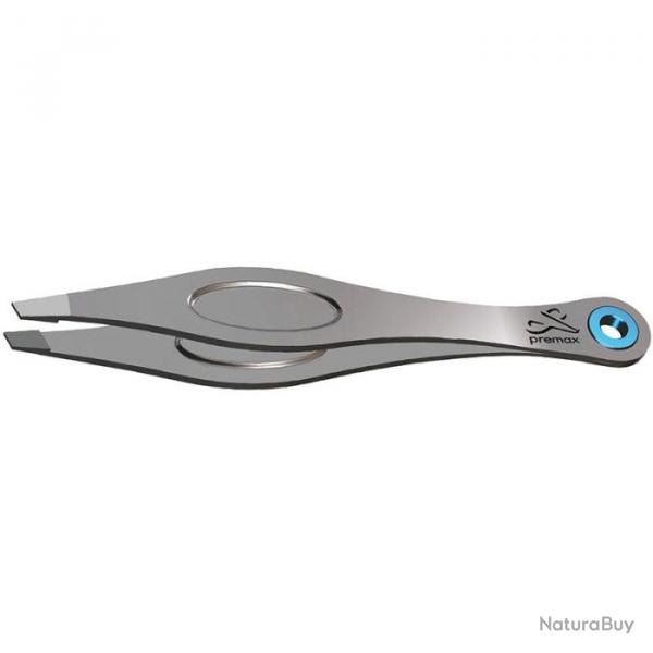 Pince  Epiler Premax Ring Lock Sable - Longueur 100mm Biais - Biais