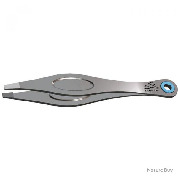 Pince  Epiler Premax Ring Lock Sable - Longueur 100mm Biais - Droit