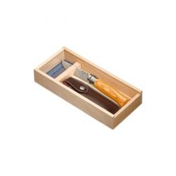 Coffret Couteau Opinel Plumier Inox N°08 Olivier - Lame 85mm