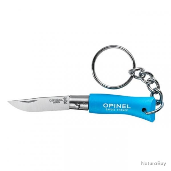 Couteau Porte-Cls Opinel Inox N02 - Lame 35mm - Bleu