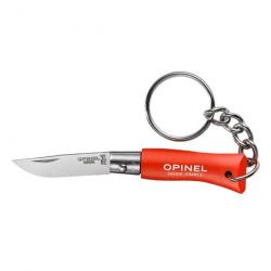 Couteau Porte-Clés Opinel Inox N°02 - Lame 35mm - Orange
