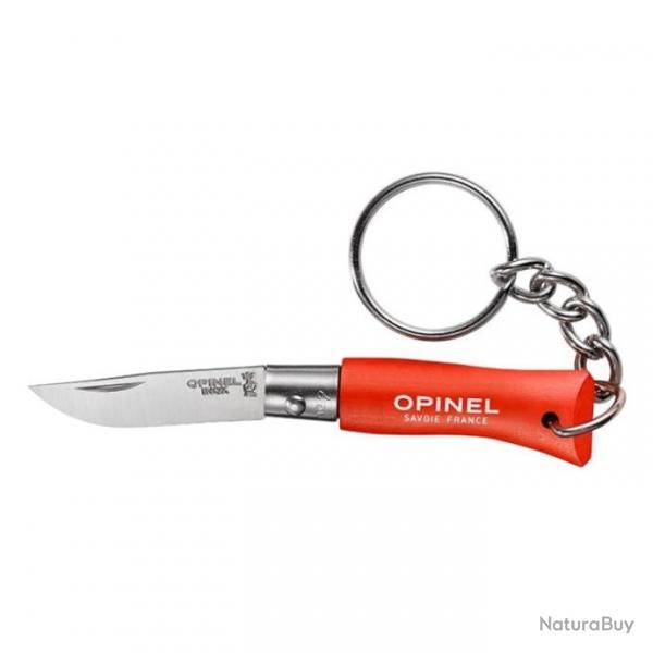 Couteau Porte-Cls Opinel Inox N02 - Lame 35mm - Orange