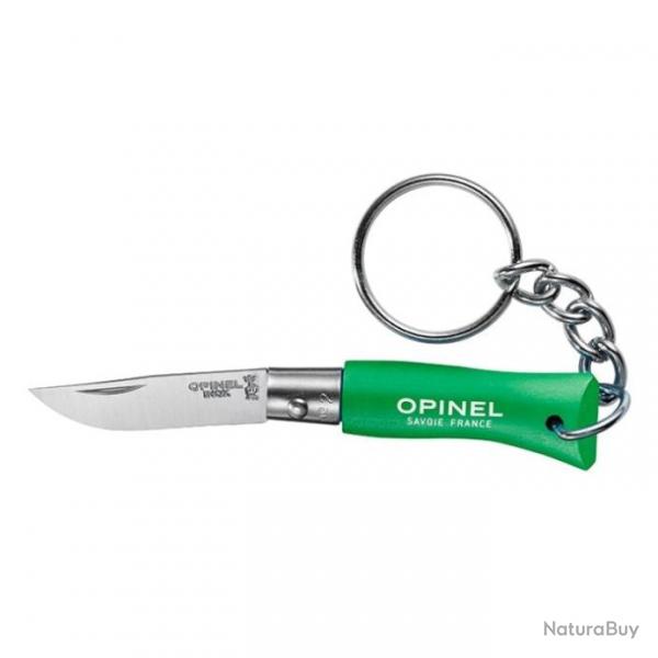 Couteau Porte-Cls Opinel Inox N02 - Lame 35mm - Vert