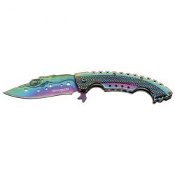 Couteau Boker Magnum Rainbow Mermaid - Lame 95mm