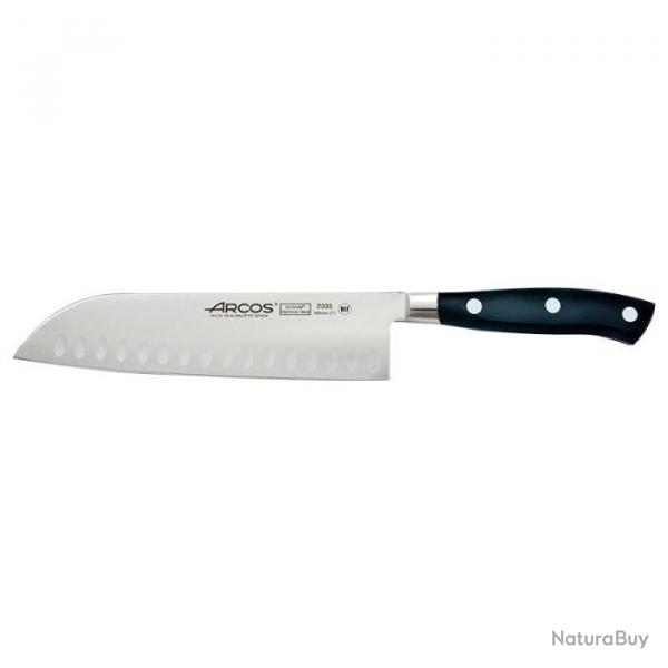 Couteau Arcos Riviera - Santoku - Noir / 180 mm