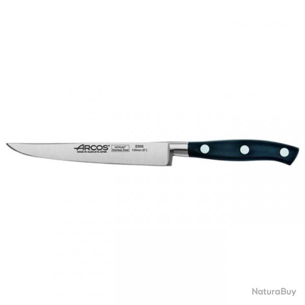 Couteau Arcos Riviera - Steak - Lame 130mm Noir - Noir