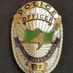 Insigne Police Officer St Paul Island