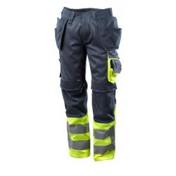 Pantalon poches genouillères et flottantes MASCOT SAFE SUPREME 17531-860 Noir/Hi-vis jaune 82 cm (St