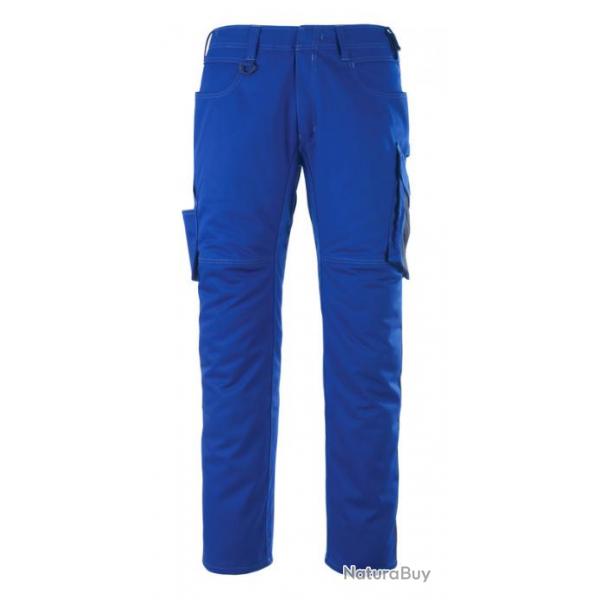 Pantalon haute solidit MASCOT DORTMUND 12079-203 Bleu roi/Marin fonc 82 cm (Standard) 36 (C42)