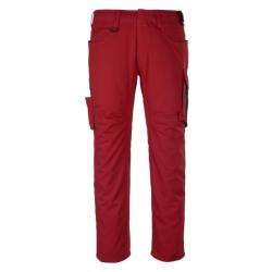 Pantalon haute solidité MASCOT DORTMUND 12079-203 Rouge/noir 82 cm (Standard) 38 (C44)