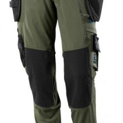 Pantalon de travail léger 100% STRETCH MASCOT ADVANCED 17031-311 82 cm (Standard) 36 (C42) Vert fonc