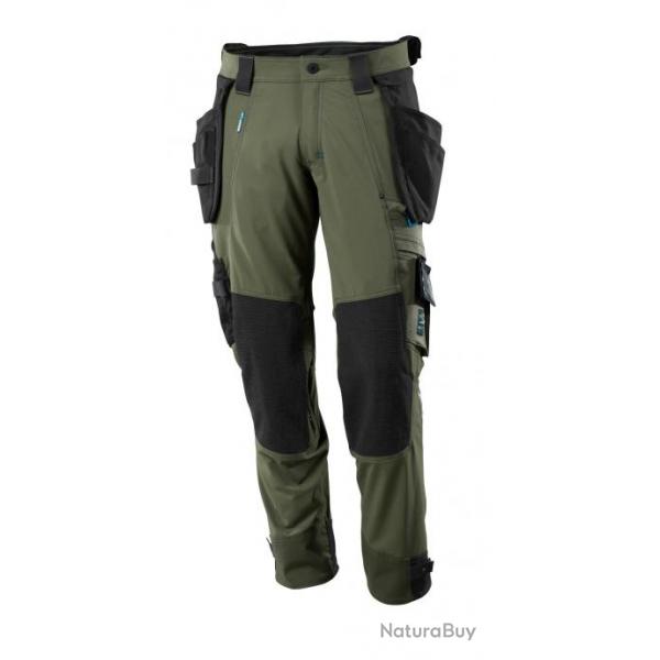 Pantalon de travail lger 100% STRETCH MASCOT ADVANCED 17031-311 82 cm (Standard) 36 (C42) Vert fonc