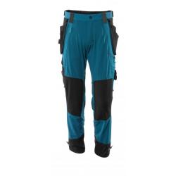 Pantalon de travail léger 100% STRETCH MASCOT ADVANCED 17031-311 82 cm (Standard) 36 (C42) Bleu pétr