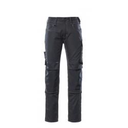 Pantalon léger avec poches genouillères MASCOT MANNHEIM 12679-442 Noir/Anthracite foncé 82 cm (Stand
