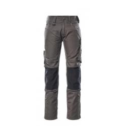 Pantalon léger avec poches genouillères MASCOT MANNHEIM 12679-442 Anthracite foncé/Noir 82 cm (Stand