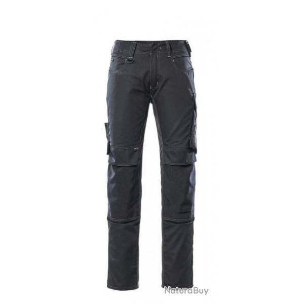Pantalon lger avec poches genouillres MASCOT MANNHEIM 12679-442 Noir/Anthracite fonc 82 cm (Stand
