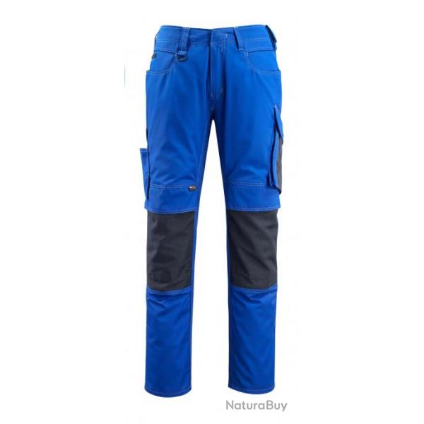 Pantalon lger avec poches genouillres MASCOT MANNHEIM 12679-442 Bleu roi/Marin fonc 82 cm (Stand