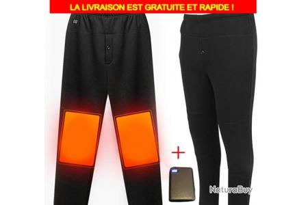 Pantalon chauffant noir imperméable + Powerbank 10000 mAh - Livraison  gratuite et rapide - Pantalon tactiques (8701939)