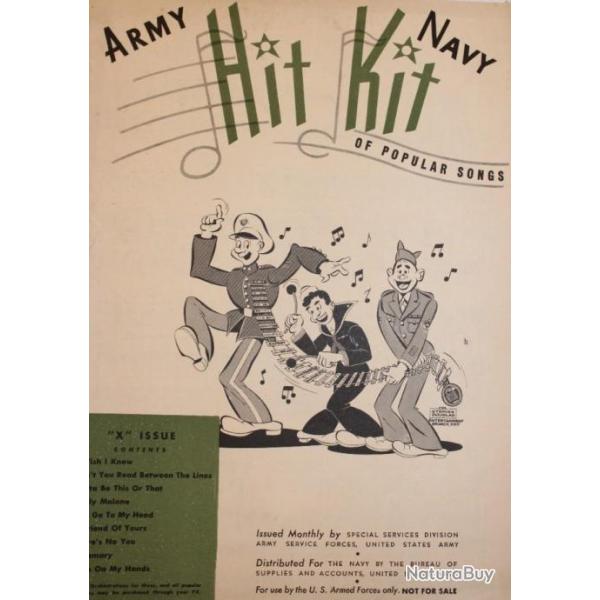 Partitions Army Navy Hit Kit of popular songs et22