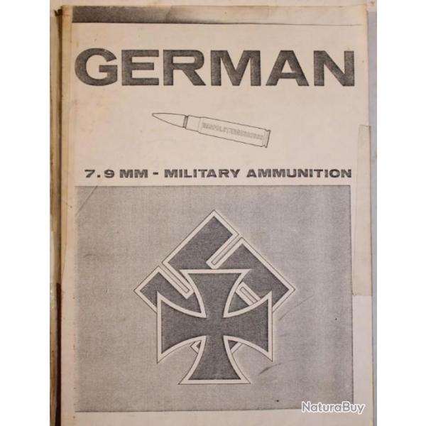 Livre German 7.9MM - Military - Ammunition et22