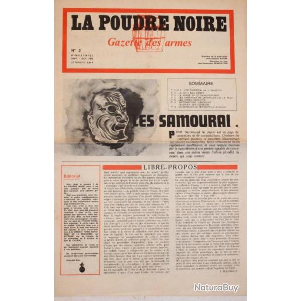 Revue poudre Noire - Gazette des armes No2 Bimestriel sept-oct 1972 et22